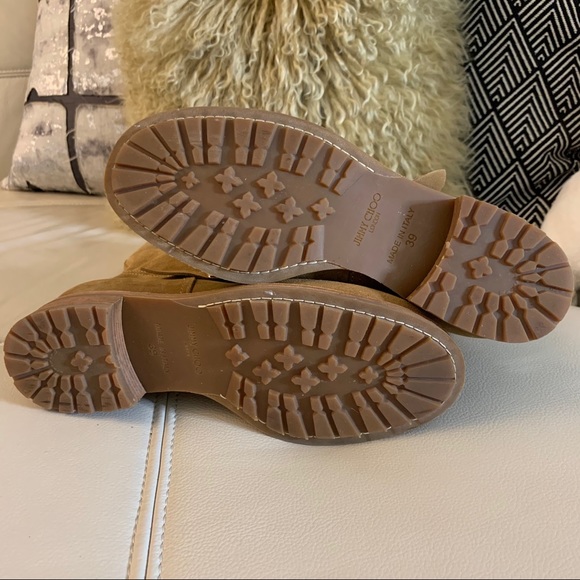 Jimmy Choo Suede Moto Boots - Picture 5 of 16